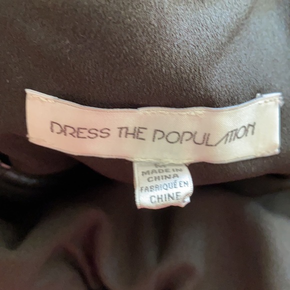 Dress the population embroidered off the shoulder dress - Picture 5 of 8